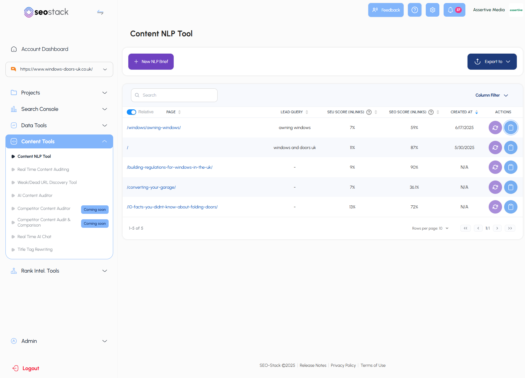 Real-Time Content Auditing Dashboard
